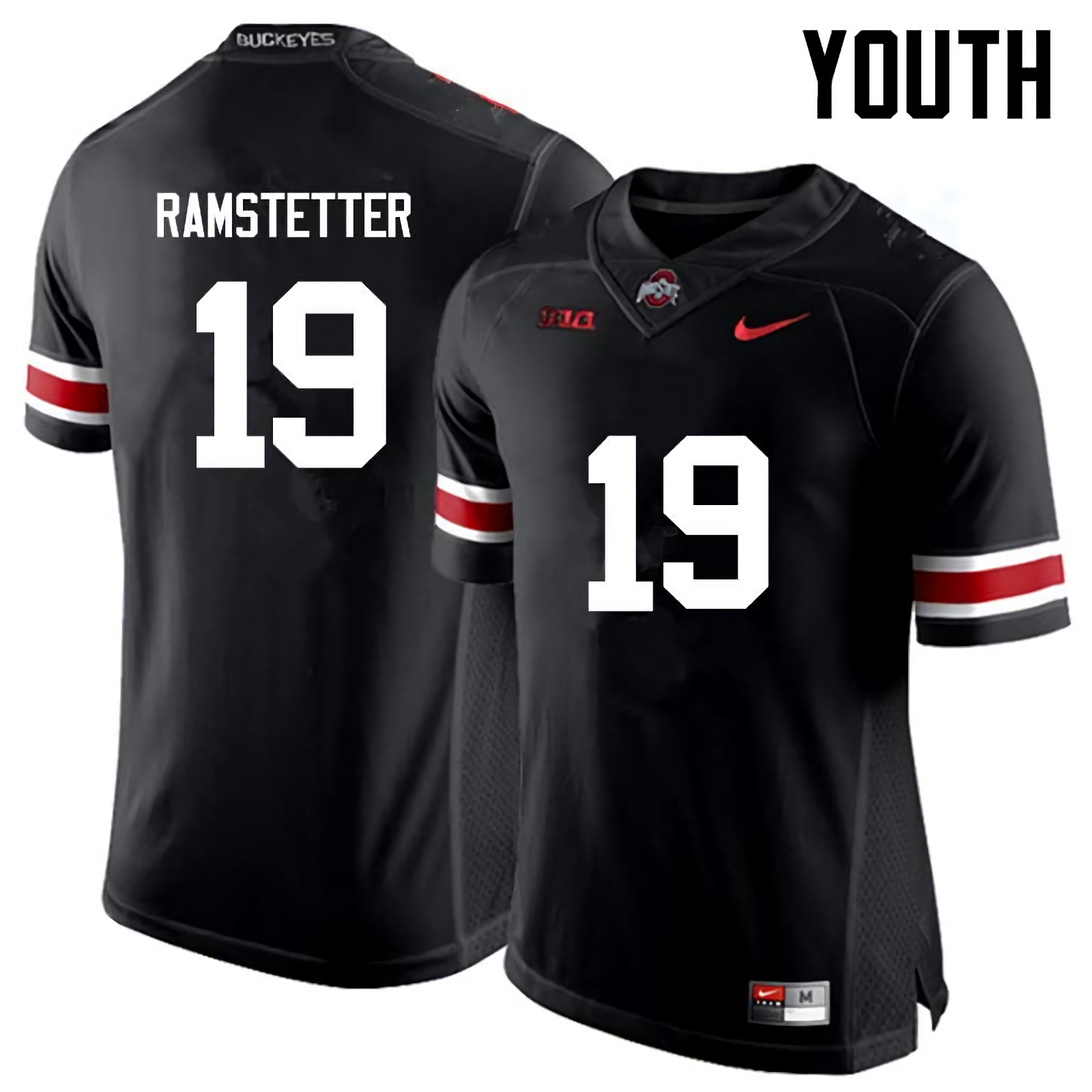 Joe Ramstetter Ohio State Buckeyes Youth NCAA #19 Nike Black College Stitched Football Jersey DDI5056KM